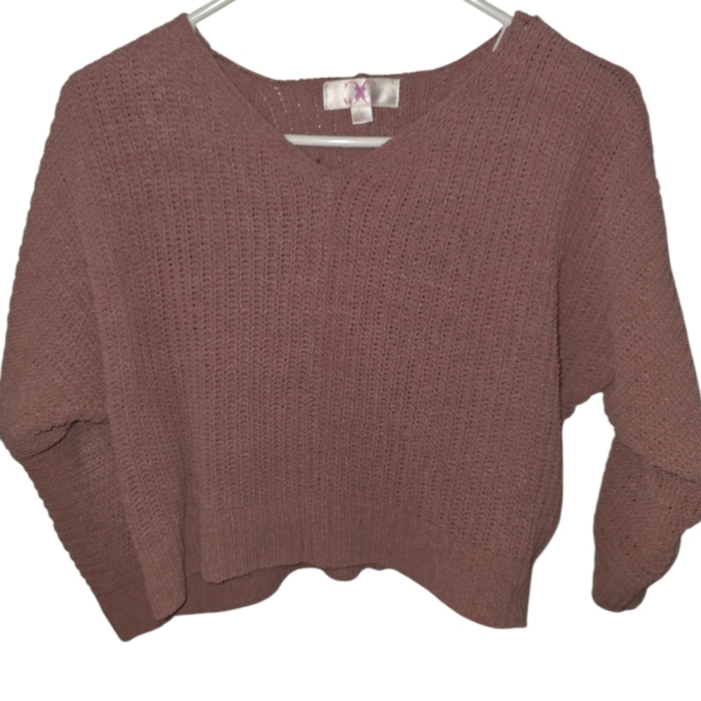 Knit Sweater in Mauve